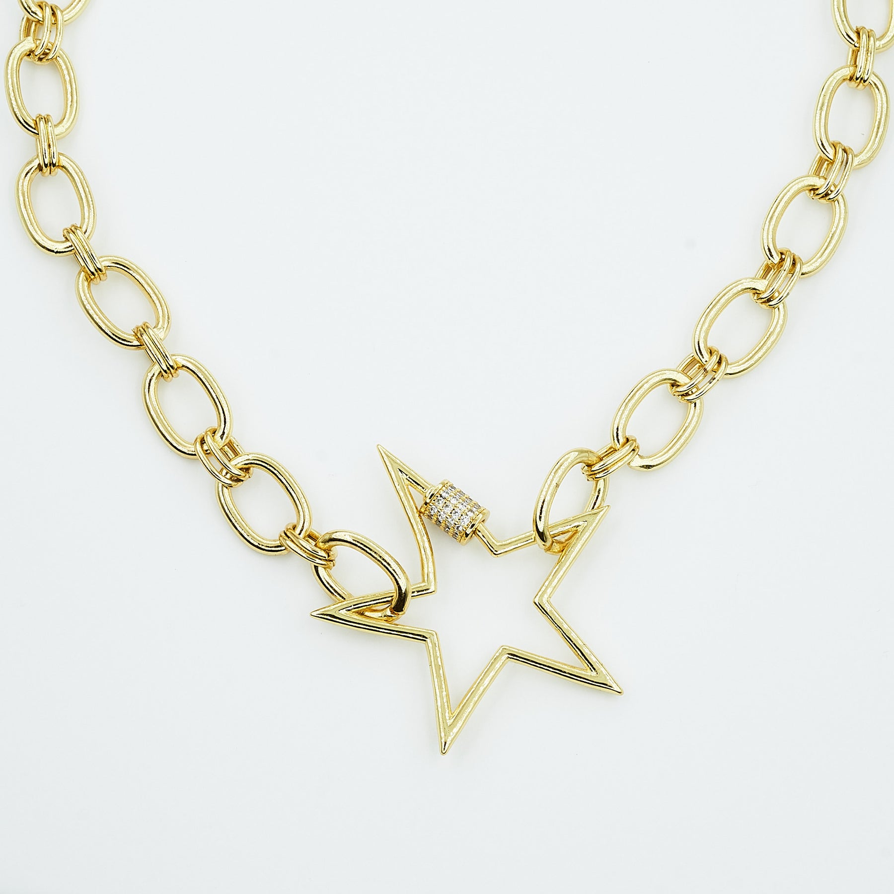 Collar Choker Estrella con Broche